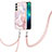 Handyhülle Silikon Hülle Gummi Schutzhülle Flexible Modisch Muster Y21B für Samsung Galaxy S22 Plus 5G Rosa