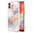 Handyhülle Silikon Hülle Gummi Schutzhülle Flexible Modisch Muster YB4 für Samsung Galaxy A04E Helles Lila