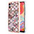 Handyhülle Silikon Hülle Gummi Schutzhülle Flexible Modisch Muster YB4 für Samsung Galaxy M04 Braun