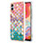 Handyhülle Silikon Hülle Gummi Schutzhülle Flexible Modisch Muster YB4 für Samsung Galaxy M04 Bunt