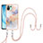 Handyhülle Silikon Hülle Gummi Schutzhülle Flexible Modisch Muster YB4 für Xiaomi Mi 11 Lite 5G NE Helles Lila