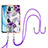 Handyhülle Silikon Hülle Gummi Schutzhülle Flexible Modisch Muster YB4 für Xiaomi Mi 11 Lite 5G NE Violett
