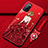 Handyhülle Silikon Hülle Gummi Schutzhülle Flexible Motiv Kleid Mädchen für Oppo A52 Rot