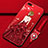 Handyhülle Silikon Hülle Gummi Schutzhülle Flexible Motiv Kleid Mädchen für Oppo AX5 Rot