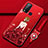 Handyhülle Silikon Hülle Gummi Schutzhülle Flexible Motiv Kleid Mädchen für Vivo Y50 Rot