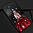 Handyhülle Silikon Hülle Gummi Schutzhülle Flexible Motiv Kleid Mädchen S01 für Huawei Mate 20 X 5G Rot und Schwarz
