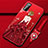 Handyhülle Silikon Hülle Gummi Schutzhülle Flexible Motiv Kleid Mädchen S03 für Huawei Honor View 30 5G Rot