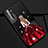 Handyhülle Silikon Hülle Gummi Schutzhülle Motiv Kleid Mädchen S01 für Oppo K5 Rot und Schwarz
