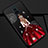 Handyhülle Silikon Hülle Gummi Schutzhülle Motiv Kleid Mädchen S01 für Oppo R17 Pro Rot und Schwarz