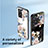 Handyhülle Silikon Hülle Rahmen Schutzhülle Spiegel Blumen für Oppo A57e