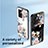 Handyhülle Silikon Hülle Rahmen Schutzhülle Spiegel Blumen für Oppo K10 5G India