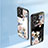 Handyhülle Silikon Hülle Rahmen Schutzhülle Spiegel Blumen für Oppo Reno9 Pro 5G