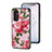 Handyhülle Silikon Hülle Rahmen Schutzhülle Spiegel Blumen für Samsung Galaxy F13 4G
