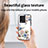 Handyhülle Silikon Hülle Rahmen Schutzhülle Spiegel Blumen für Vivo iQOO 10 5G