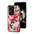 Handyhülle Silikon Hülle Rahmen Schutzhülle Spiegel Blumen für Xiaomi Redmi Note 13 Pro+ Plus 5G