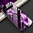 Handyhülle Silikon Hülle Rahmen Schutzhülle Spiegel Blumen K01 für Samsung Galaxy S10 Plus Violett