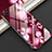 Handyhülle Silikon Hülle Rahmen Schutzhülle Spiegel Blumen M03 für Oppo K1 Rot