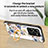 Handyhülle Silikon Hülle Rahmen Schutzhülle Spiegel Blumen S01 für Vivo X80 Lite 5G