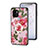 Handyhülle Silikon Hülle Rahmen Schutzhülle Spiegel Blumen S01 für Xiaomi Redmi A1 Plus Rot