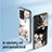 Handyhülle Silikon Hülle Rahmen Schutzhülle Spiegel Blumen S01 für Xiaomi Redmi Note 12 Pro 5G