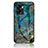 Handyhülle Silikon Hülle Rahmen Schutzhülle Spiegel Modisch Muster für OnePlus Nord N300 5G Blau