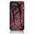 Handyhülle Silikon Hülle Rahmen Schutzhülle Spiegel Modisch Muster für Oppo A57e Rot