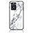 Handyhülle Silikon Hülle Rahmen Schutzhülle Spiegel Modisch Muster für Oppo A57s Weiß