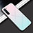 Handyhülle Silikon Hülle Rahmen Schutzhülle Spiegel Modisch Muster für Oppo Reno3 Rosa