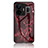 Handyhülle Silikon Hülle Rahmen Schutzhülle Spiegel Modisch Muster für Realme GT Neo6 5G Rot