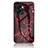 Handyhülle Silikon Hülle Rahmen Schutzhülle Spiegel Modisch Muster für Realme Narzo 50 5G Rot