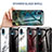 Handyhülle Silikon Hülle Rahmen Schutzhülle Spiegel Modisch Muster für Samsung Galaxy A02