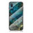 Handyhülle Silikon Hülle Rahmen Schutzhülle Spiegel Modisch Muster für Samsung Galaxy A02 Blau