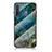 Handyhülle Silikon Hülle Rahmen Schutzhülle Spiegel Modisch Muster für Samsung Galaxy A21 European Blau