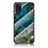Handyhülle Silikon Hülle Rahmen Schutzhülle Spiegel Modisch Muster für Samsung Galaxy A21s Blau
