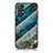 Handyhülle Silikon Hülle Rahmen Schutzhülle Spiegel Modisch Muster für Samsung Galaxy A23 5G Blau