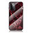 Handyhülle Silikon Hülle Rahmen Schutzhülle Spiegel Modisch Muster für Samsung Galaxy A72 5G Rot