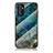 Handyhülle Silikon Hülle Rahmen Schutzhülle Spiegel Modisch Muster für Samsung Galaxy A82 5G Blau