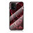 Handyhülle Silikon Hülle Rahmen Schutzhülle Spiegel Modisch Muster für Samsung Galaxy A91 Rot
