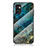 Handyhülle Silikon Hülle Rahmen Schutzhülle Spiegel Modisch Muster für Samsung Galaxy F23 5G Blau