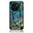 Handyhülle Silikon Hülle Rahmen Schutzhülle Spiegel Modisch Muster für Vivo X90 5G Blau