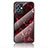 Handyhülle Silikon Hülle Rahmen Schutzhülle Spiegel Modisch Muster für Vivo Y30 5G Rot