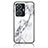 Handyhülle Silikon Hülle Rahmen Schutzhülle Spiegel Modisch Muster für Vivo Y55 4G Weiß