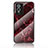 Handyhülle Silikon Hülle Rahmen Schutzhülle Spiegel Modisch Muster für Vivo Y76s 5G Rot
