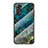 Handyhülle Silikon Hülle Rahmen Schutzhülle Spiegel Modisch Muster für Xiaomi Redmi Note 11 4G (2022) Blau