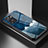 Handyhülle Silikon Hülle Rahmen Schutzhülle Spiegel Modisch Muster LS1 für Oppo A77 4G Blau