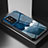 Handyhülle Silikon Hülle Rahmen Schutzhülle Spiegel Modisch Muster LS1 für Oppo A94 5G Blau