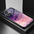 Handyhülle Silikon Hülle Rahmen Schutzhülle Spiegel Modisch Muster LS1 für Oppo A96 5G Violett