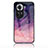 Handyhülle Silikon Hülle Rahmen Schutzhülle Spiegel Modisch Muster LS1 für Oppo Reno11 5G Violett