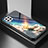 Handyhülle Silikon Hülle Rahmen Schutzhülle Spiegel Modisch Muster LS1 für Samsung Galaxy A22 4G Plusfarbig