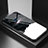 Handyhülle Silikon Hülle Rahmen Schutzhülle Spiegel Modisch Muster LS1 für Samsung Galaxy M01s Schwarz